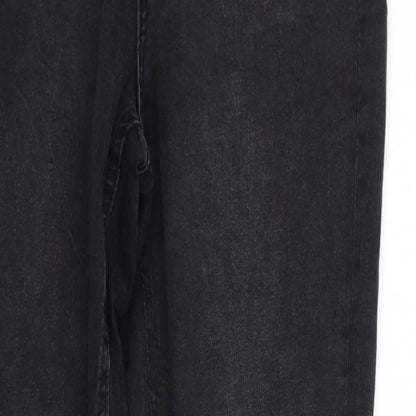 deniem & co Womens Black   Straight Jeans Size 12 L28 in