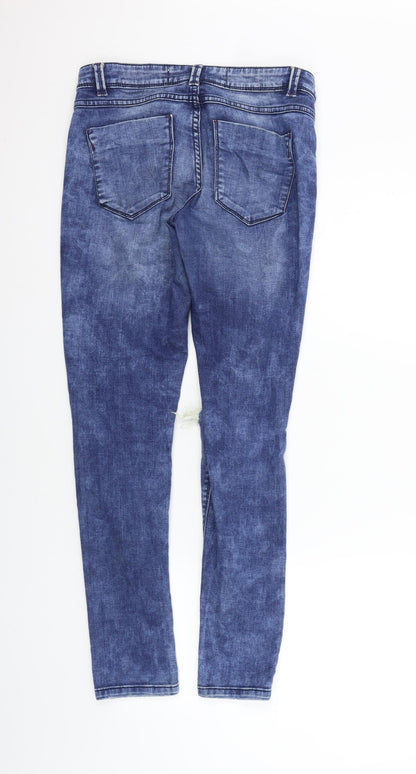 deniem & co Womens Blue   Straight Jeans Size 6 L28 in
