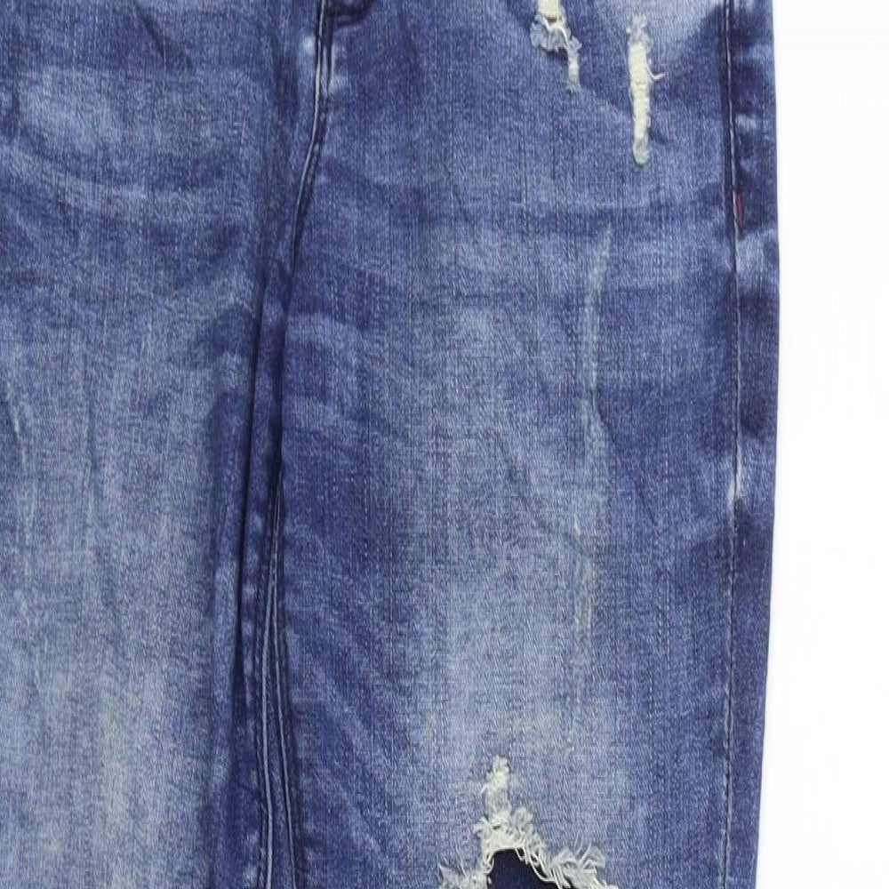 deniem & co Womens Blue   Straight Jeans Size 6 L28 in