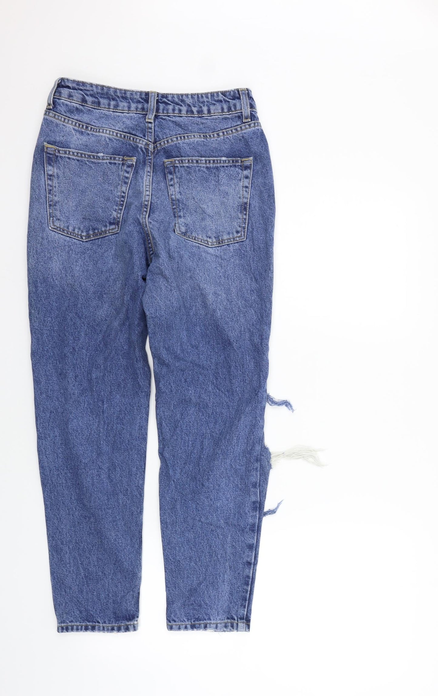 Topshop Womens Blue   Straight Jeans Size 26 in L30 in