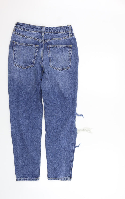 Topshop Womens Blue   Straight Jeans Size 26 in L30 in