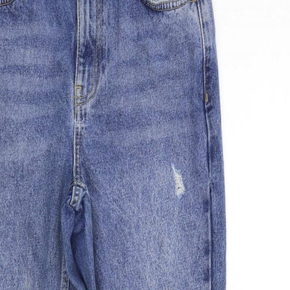 Topshop Womens Blue   Straight Jeans Size 26 in L30 in