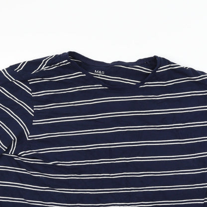 Womens UK Size L Marks and Spencer Blue Basic Polo