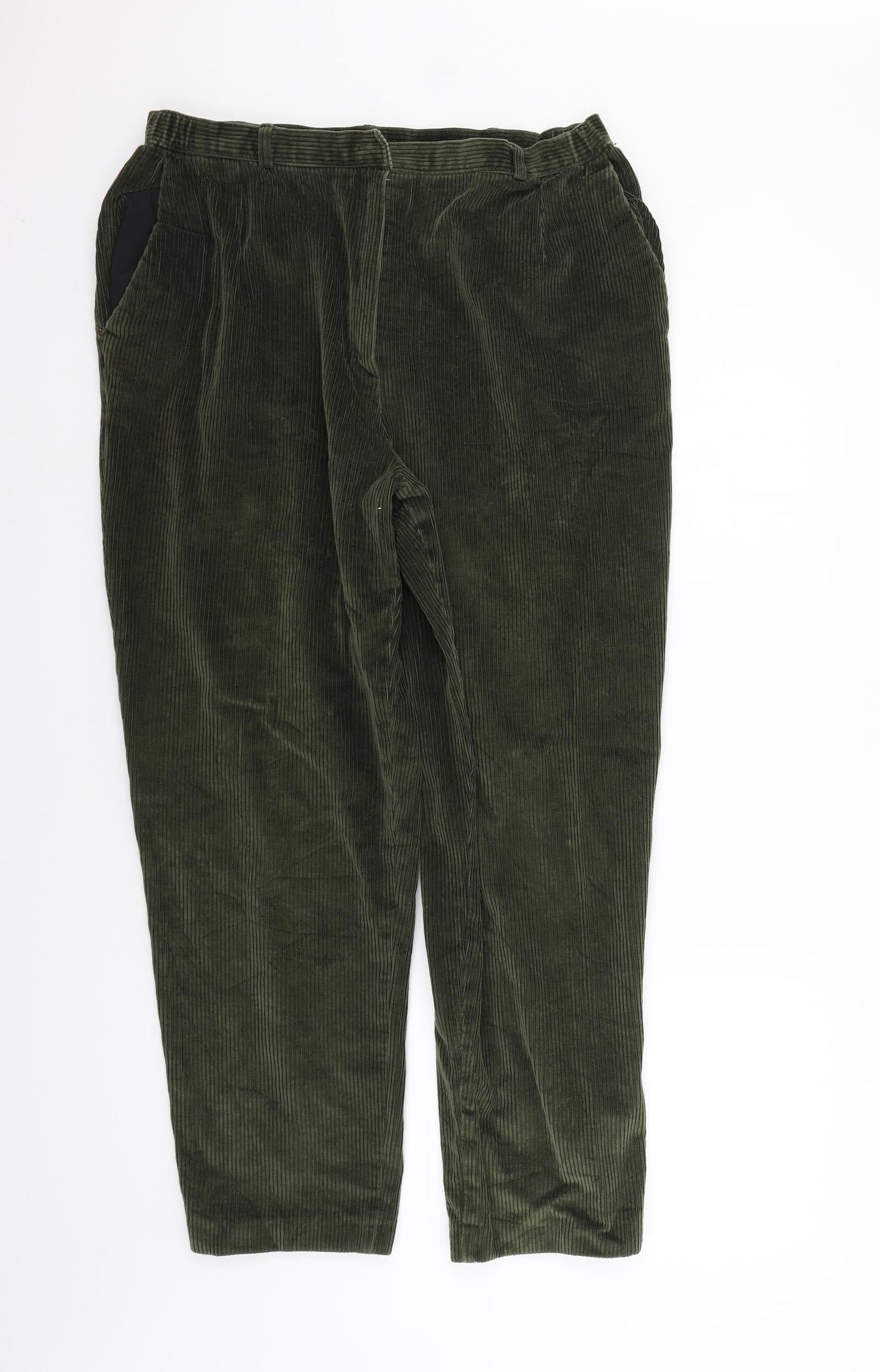 Essentials Mens Green   Trousers  Size 18 L27 in