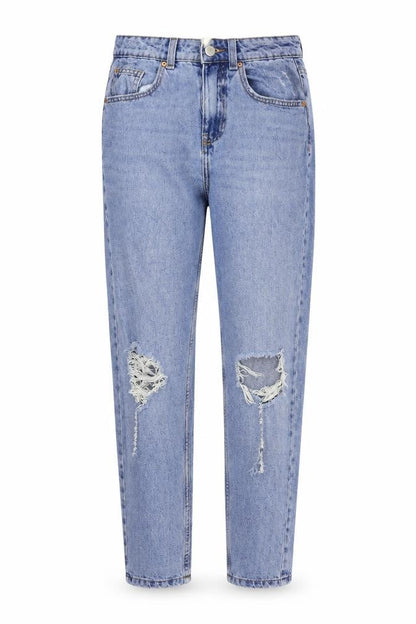 Denim & Co. Womens Blue   Straight Jeans Size 8 L25 in