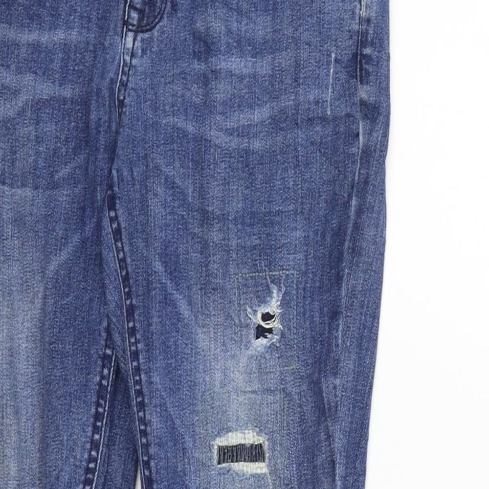 Denim & Co. Womens Blue   Straight Jeans  L27 in