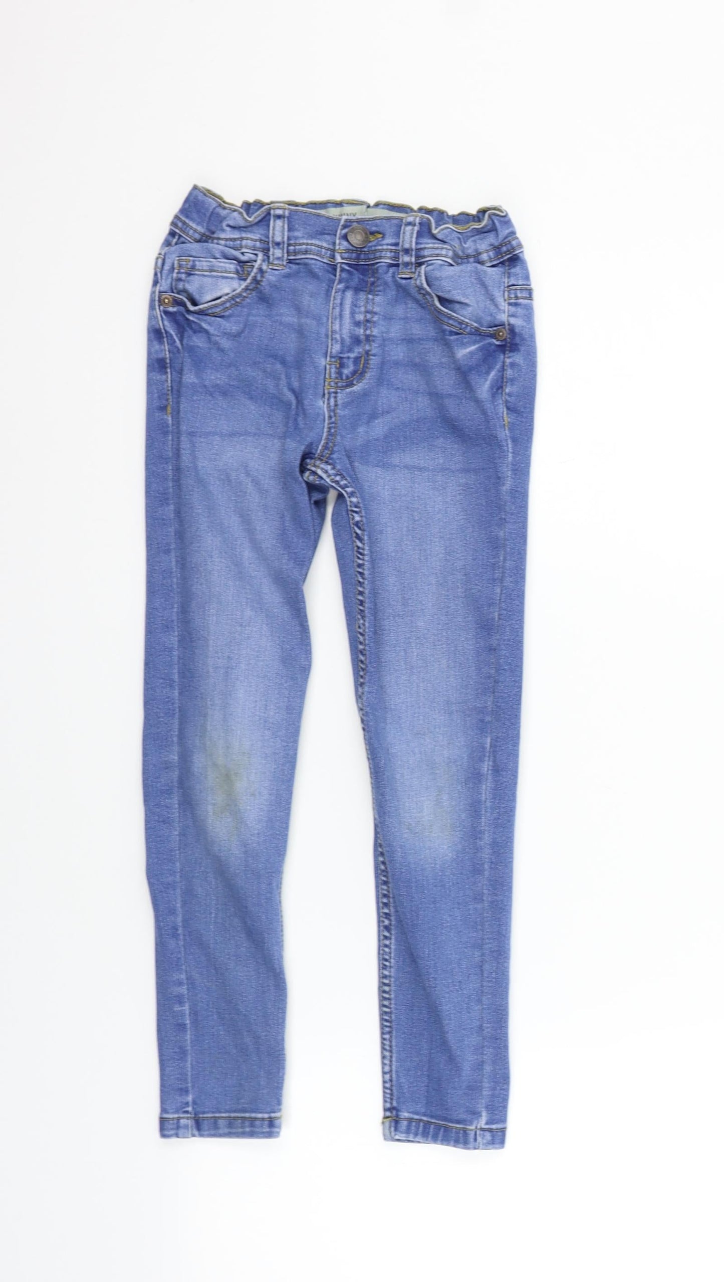 deniem & co Girls Blue   Straight Jeans Size 7-8 Years - washable marks