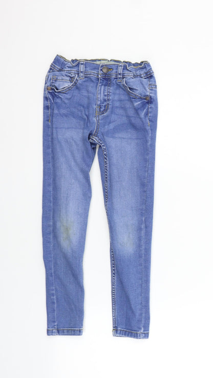 deniem & co Girls Blue   Straight Jeans Size 7-8 Years - washable marks