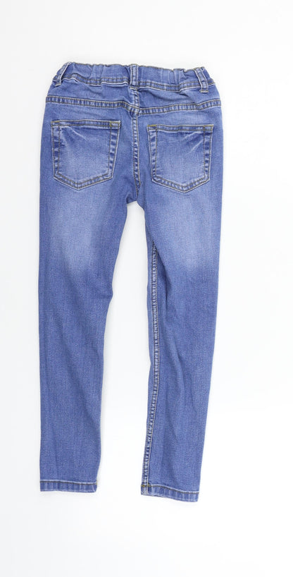 deniem & co Girls Blue   Straight Jeans Size 7-8 Years - washable marks