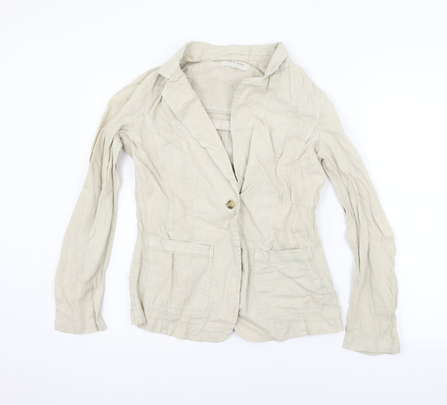 Womens UK Size 10 Per Una Beige Jacket