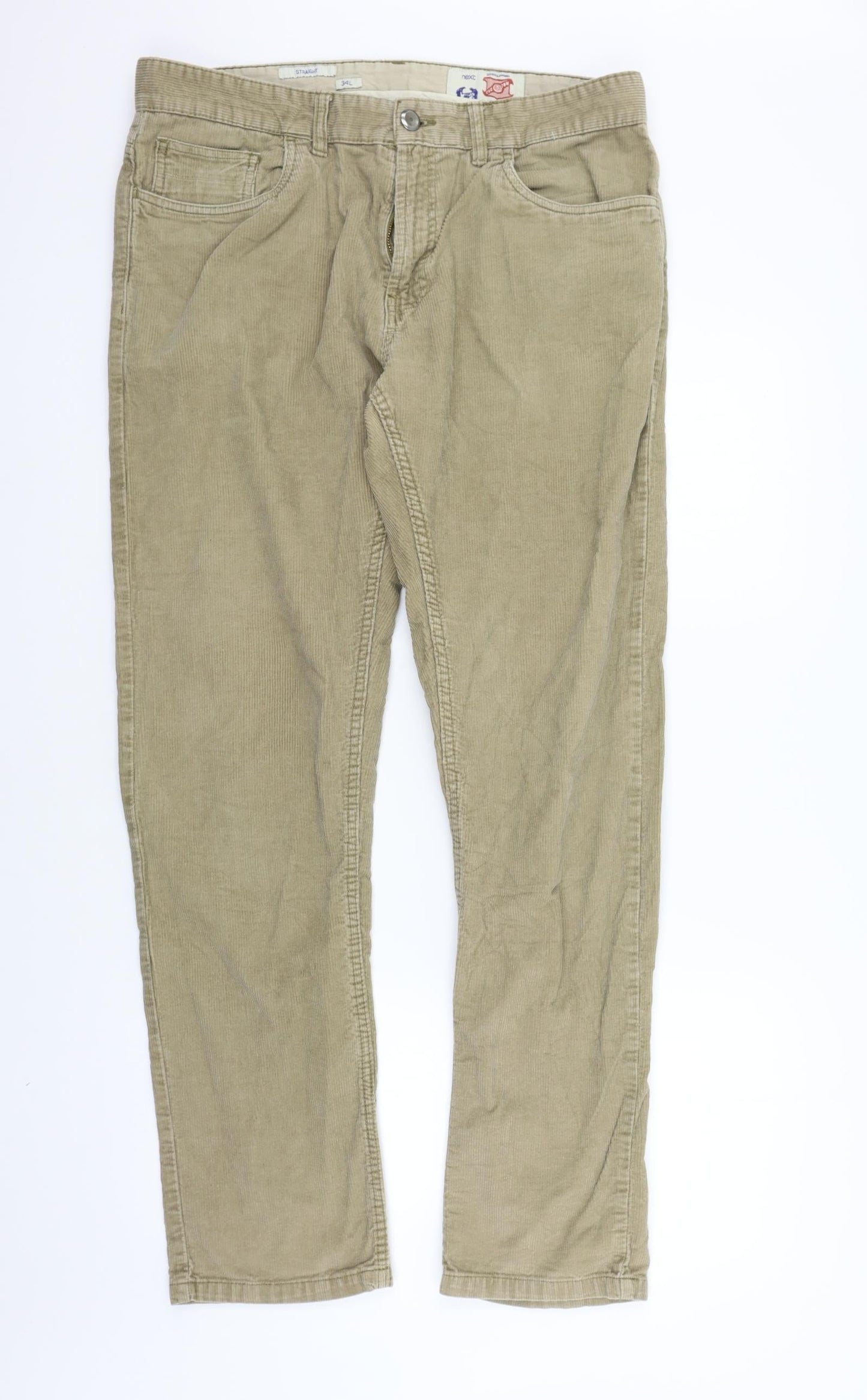 Womens UK Size 34 in NEXT Regular Fit  Beige Trousers