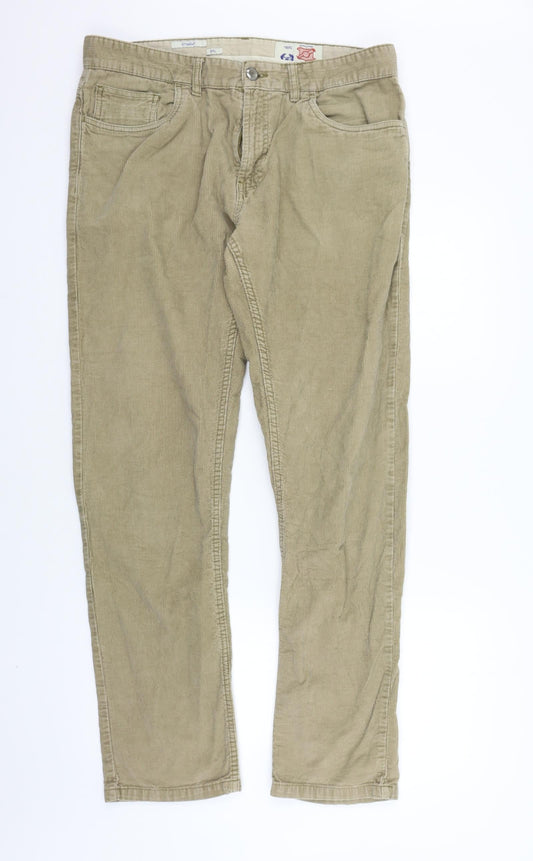 Womens UK Size 34 in NEXT Regular Fit  Beige Trousers