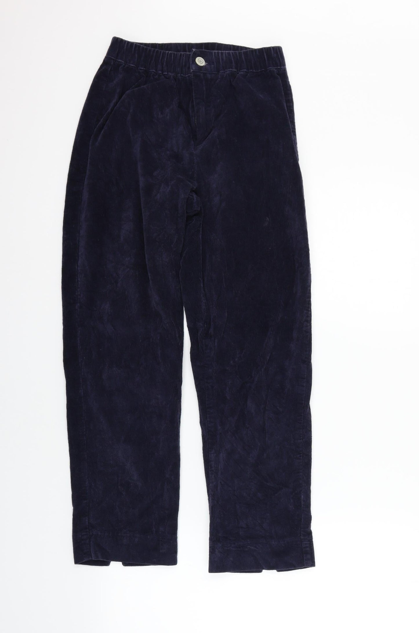 Womens UK Size S Preworn Regular Fit  Blue Trousers