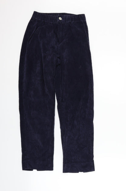Womens UK Size S Preworn Regular Fit  Blue Trousers