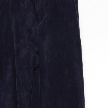 Womens UK Size S Preworn Regular Fit  Blue Trousers