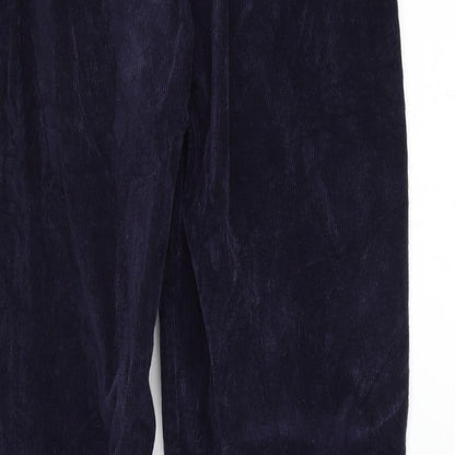 Womens UK Size S Preworn Regular Fit  Blue Trousers