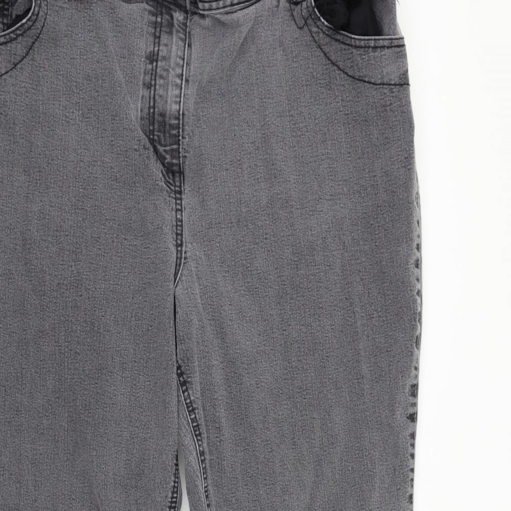 M&Co Womens Green   Straight Jeans Size 26 L25 in