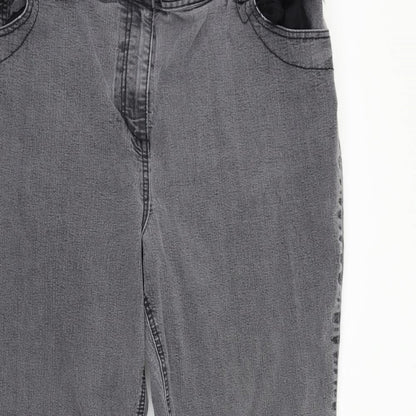 M&Co Womens Green   Straight Jeans Size 26 L25 in