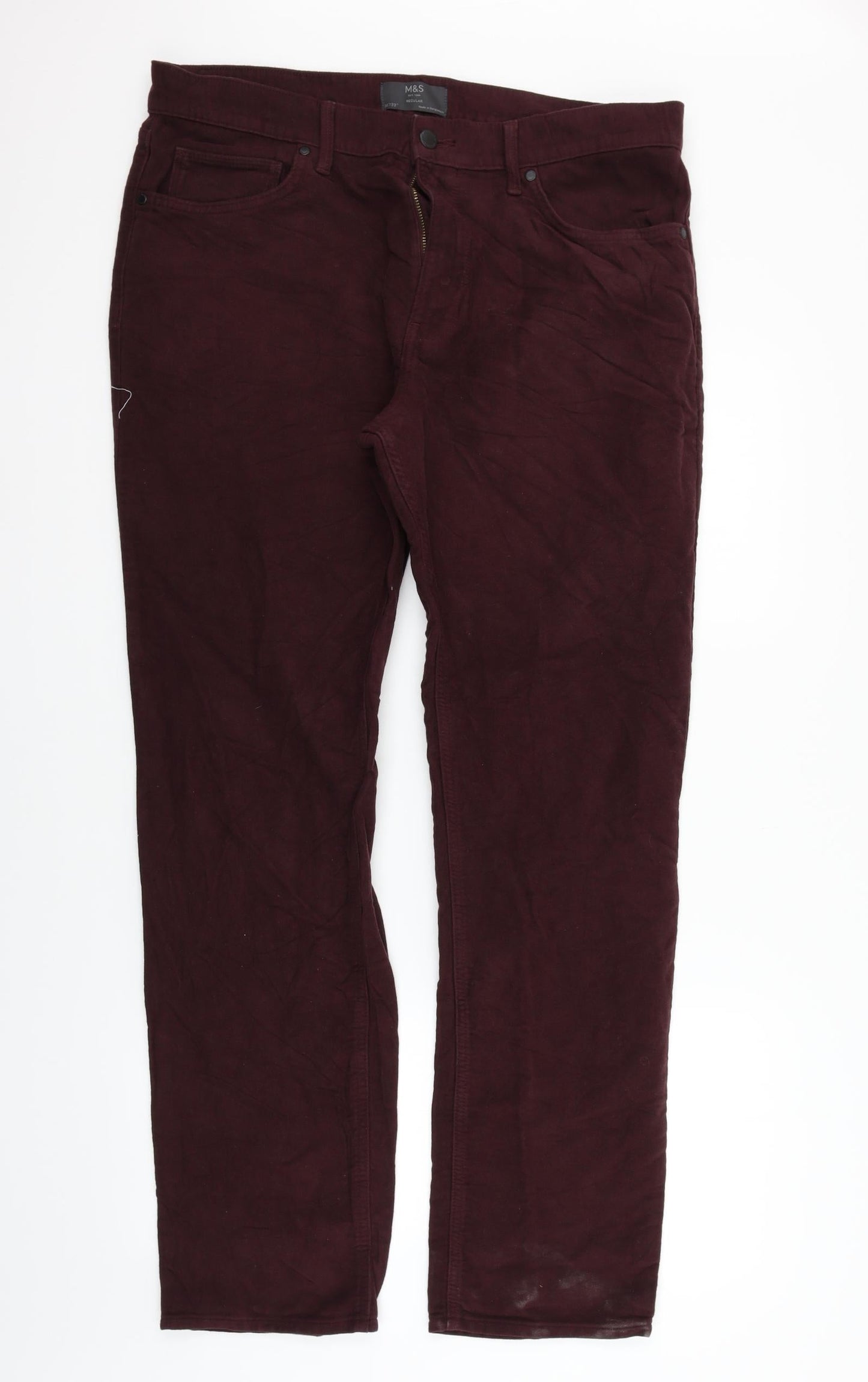 Womens UK Size 36 in Marks and Spencer Regular Fit  Pink Trousers