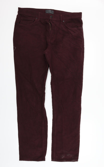 Womens UK Size 36 in Marks and Spencer Regular Fit  Pink Trousers
