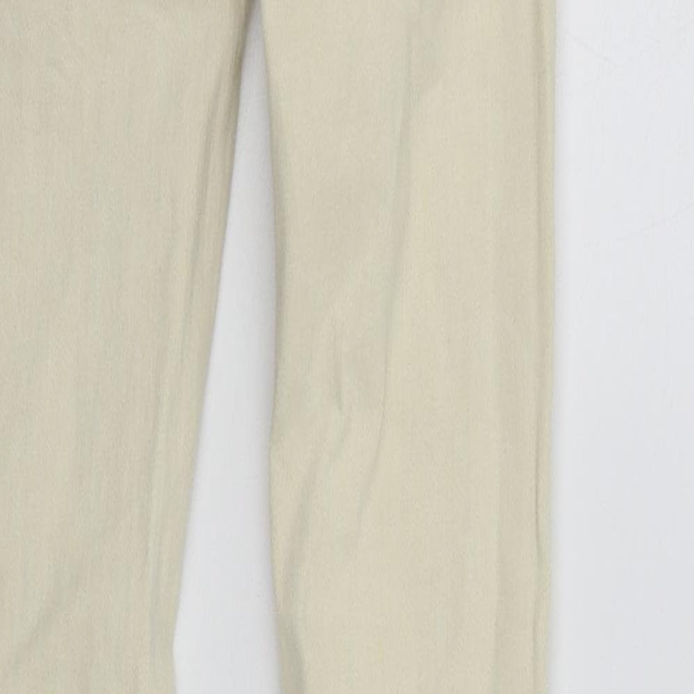 Womens UK Size 6 Zara Regular Fit  Beige Trousers