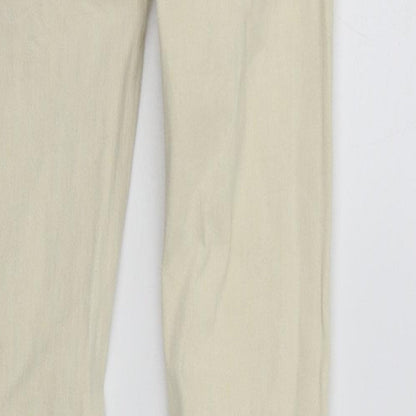 Womens UK Size 6 Zara Regular Fit  Beige Trousers
