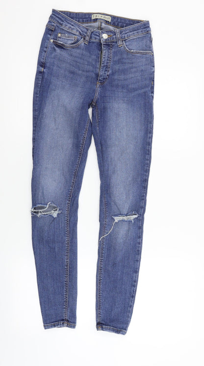 Womens UK Size 8 deniem co Regular Fit Straight Blue Jeans