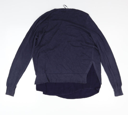 Womens UK Size 12 Marks and Spencer Blue Pullover Jumper