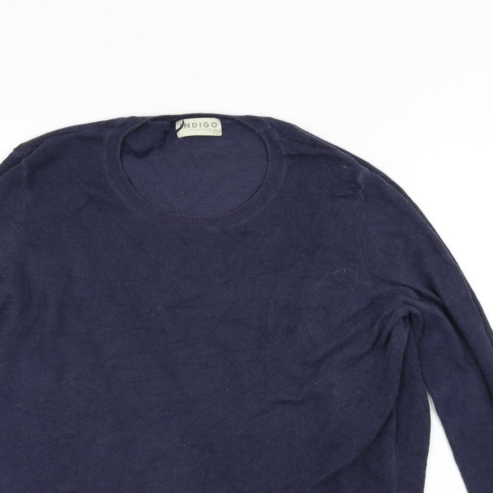 Womens UK Size 12 Marks and Spencer Blue Pullover Jumper