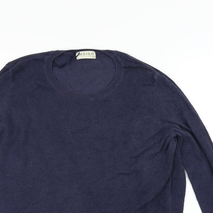 Womens UK Size 12 Marks and Spencer Blue Pullover Jumper