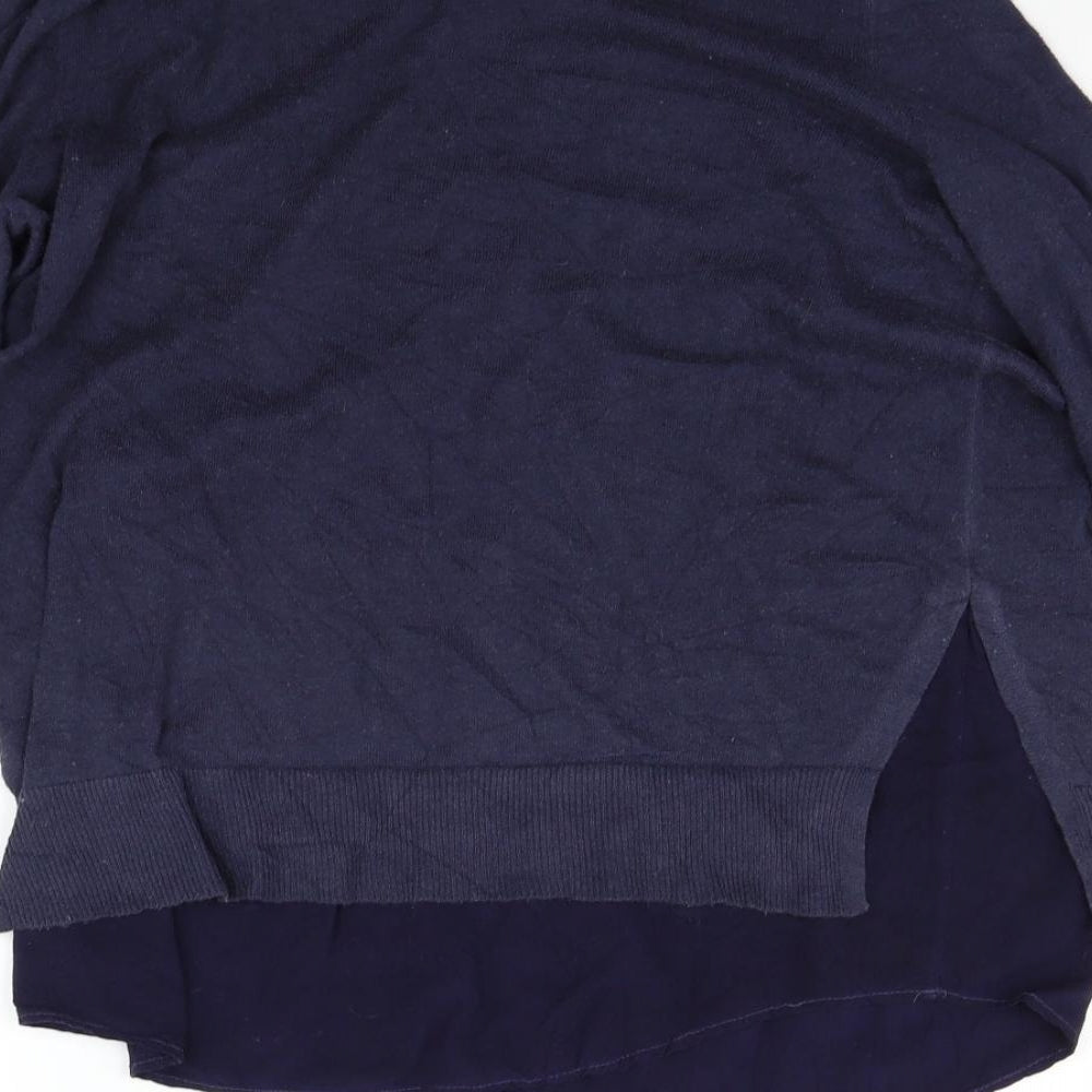 Womens UK Size 12 Marks and Spencer Blue Pullover Jumper