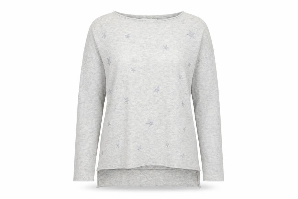 Womens UK Size S John Lewis Grey Henley Jumper