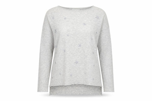 Womens UK Size S John Lewis Grey Henley Jumper