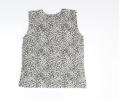 George Womens Grey Animal Print  Pullover Jumper Size XL