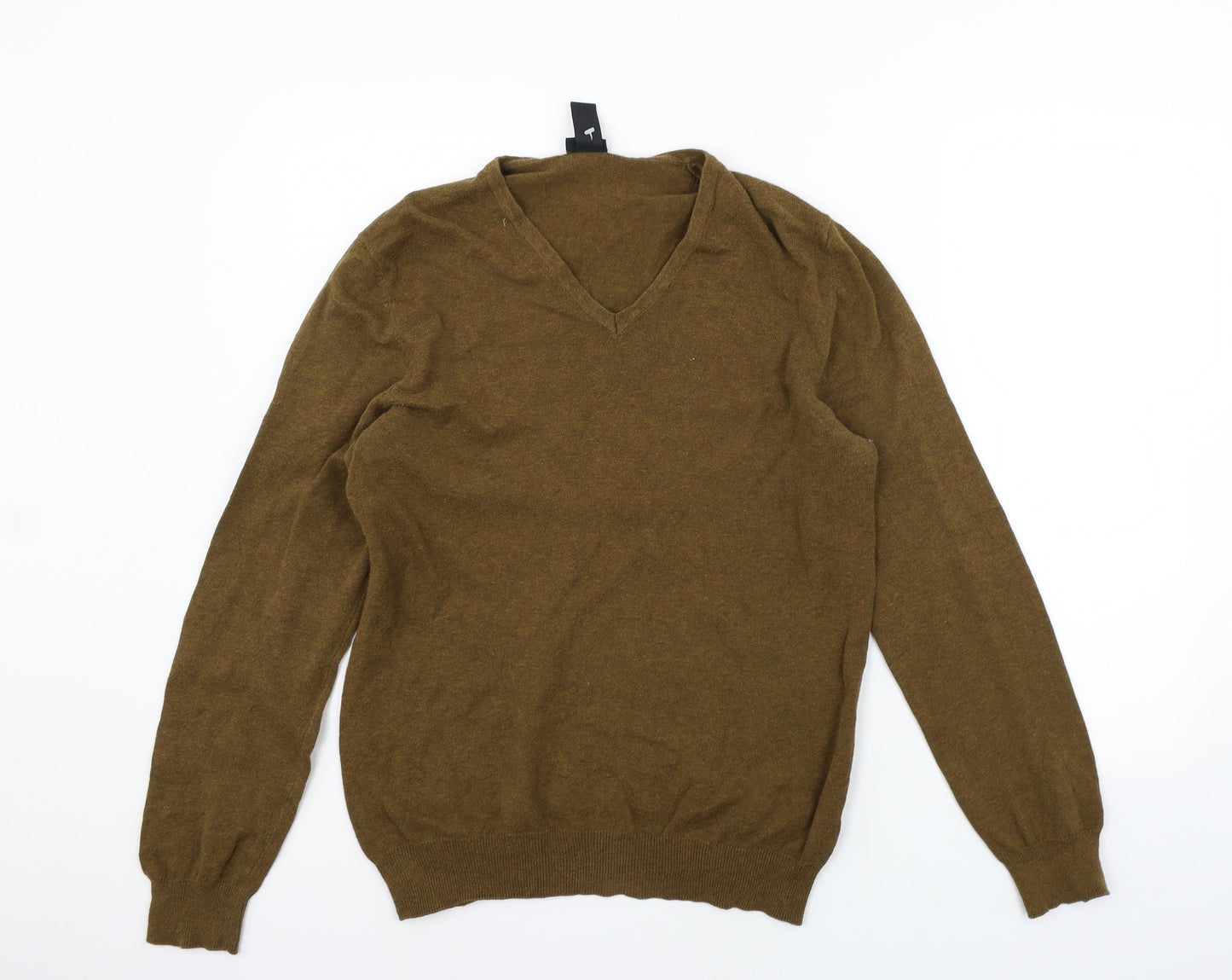 Womens UK Size M H&M Brown Henley Jumper