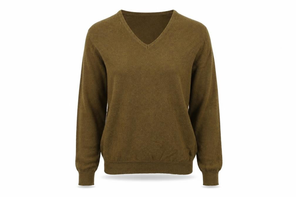 Womens UK Size M H&M Brown Henley Jumper