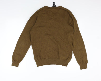 Womens UK Size M H&M Brown Henley Jumper