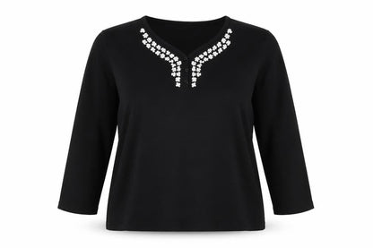Bonmarché Womens Black Pullover Jumper Size XL