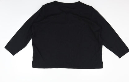 Womens UK Size XL BM Black Pullover Jumper