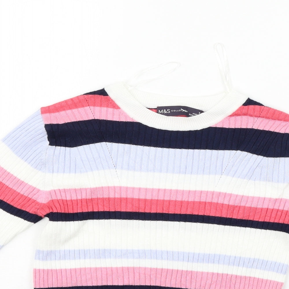 Womens UK Size S Marks and Spencer Multicoloured Pullover Jumper