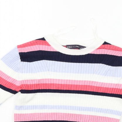 Womens UK Size S Marks and Spencer Multicoloured Pullover Jumper