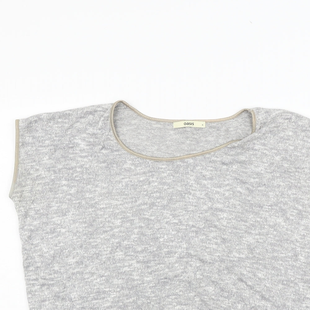 Womens UK Size S Oasis Grey Pullover Jumper
