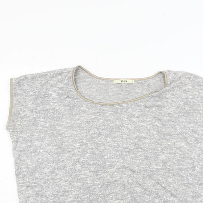 Womens UK Size S Oasis Grey Pullover Jumper
