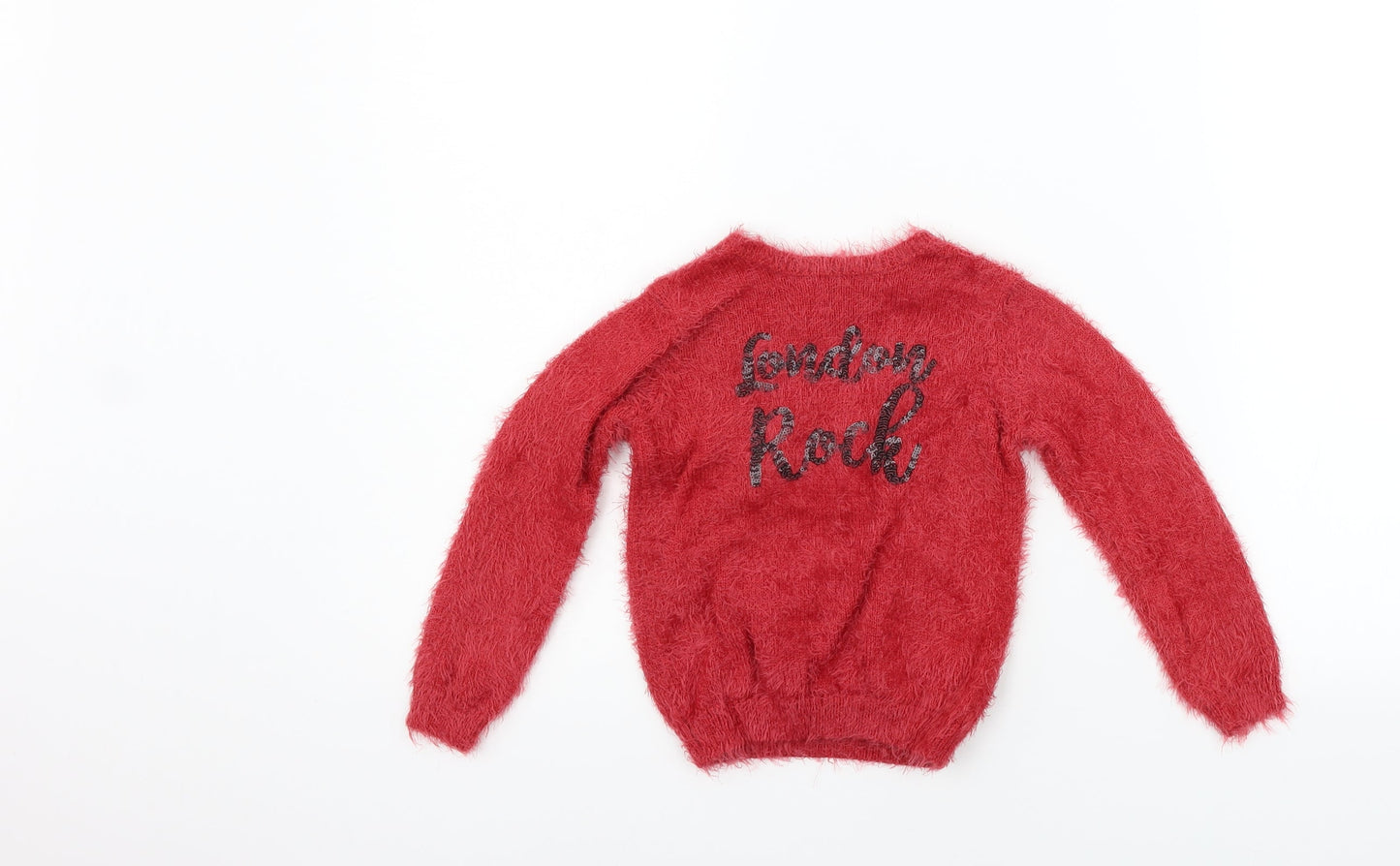 In Extenso Girls Red   Pullover Jumper Size 6 Years
