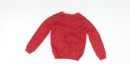 In Extenso Girls Red   Pullover Jumper Size 6 Years