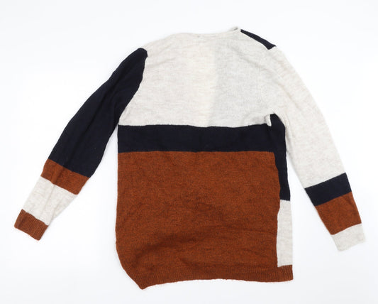 Evans Womens Brown  Knit Cardigan Jumper Size 14