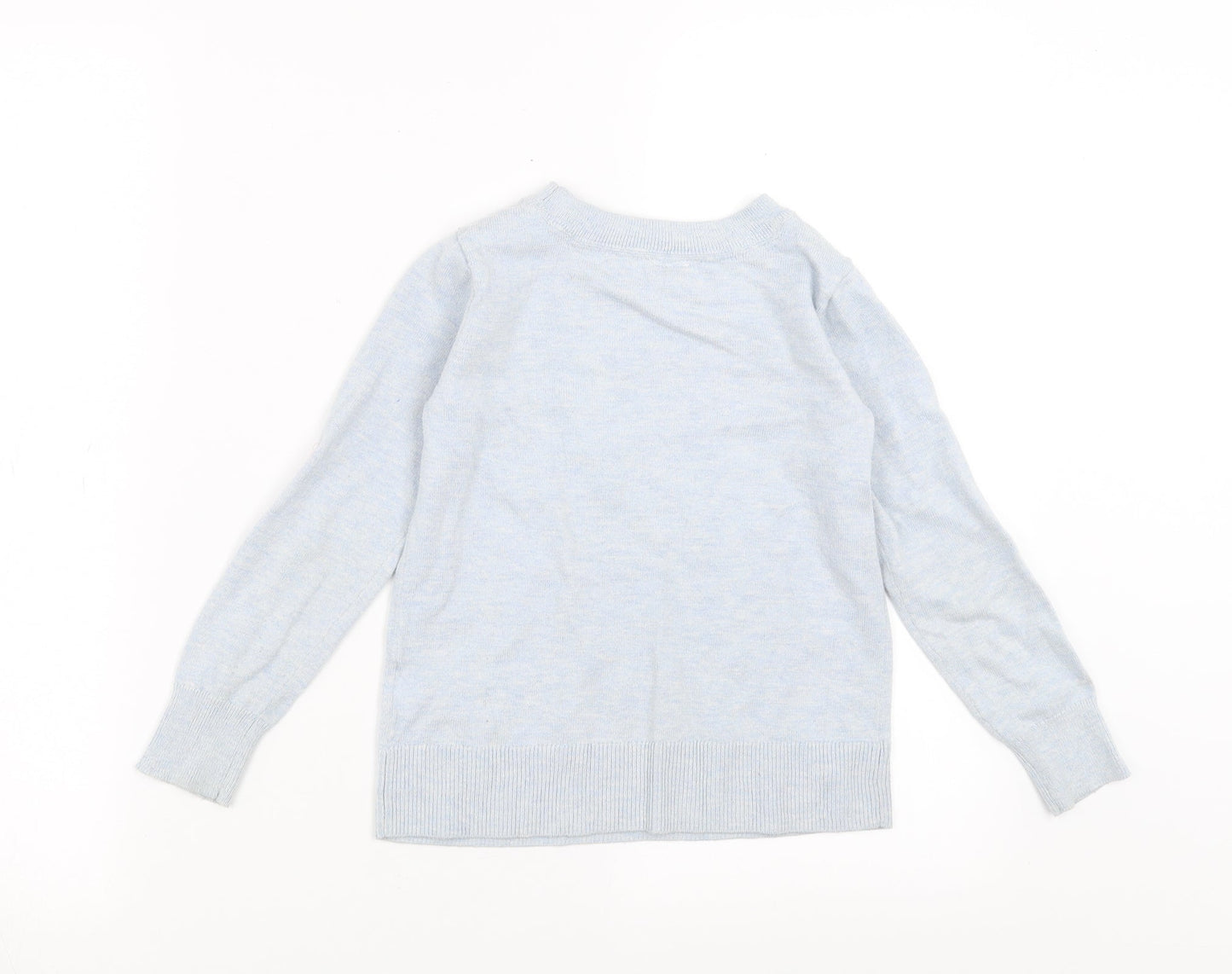 Gap Girls Blue  Knit Pullover Jumper Size 6-7 Years  - dog