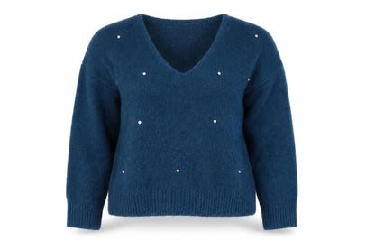 Marks & Spencer Womens Blue  Knit Pullover Jumper Size 14