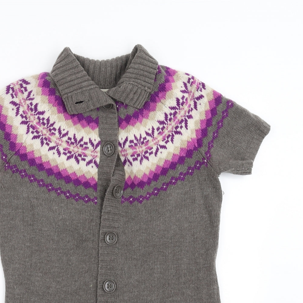 Womens UK Size XS Esprit Grey Cardigan Jumper