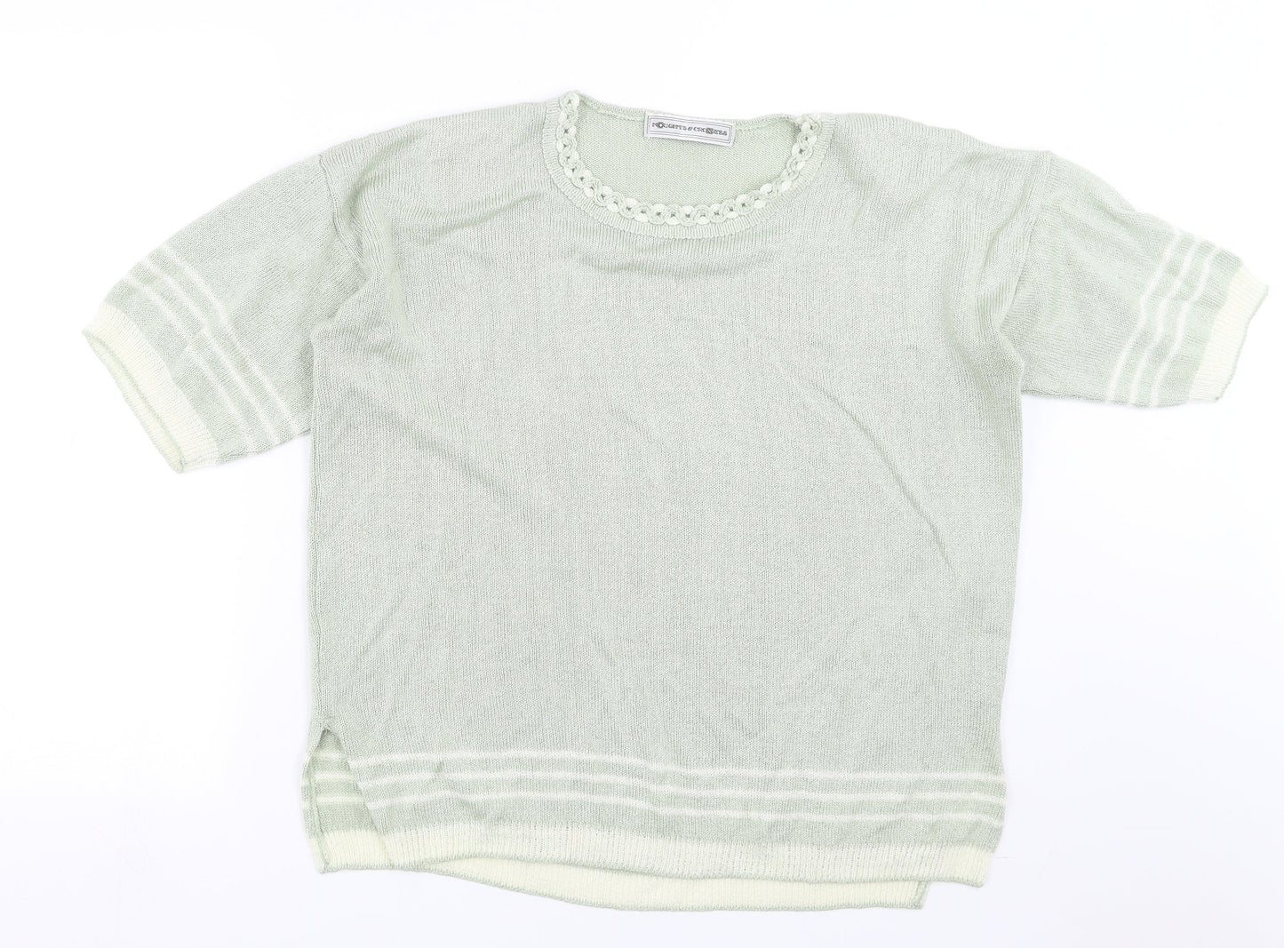 Noughts & Croxxes Womens Green  Knit Pullover Jumper Size L